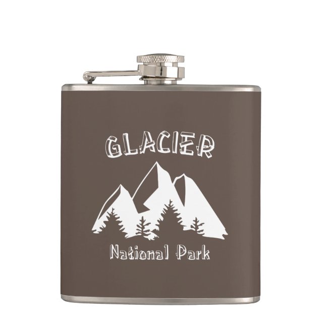 Glacier National Park Hip Flask (Front)