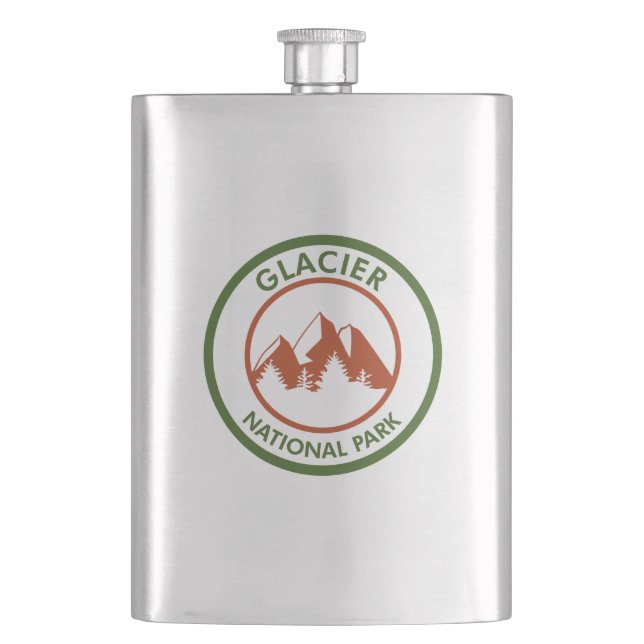 Glacier National Park Hip Flask (Front)