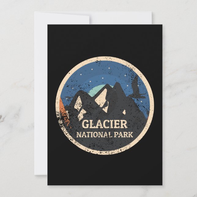 Glacier National Park Invitation (Front)