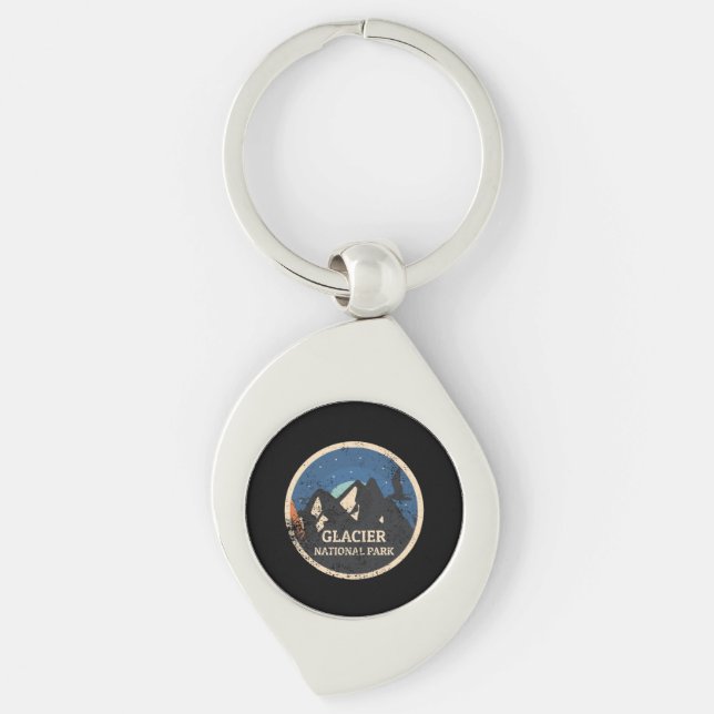 Glacier National Park Key Ring (Front)