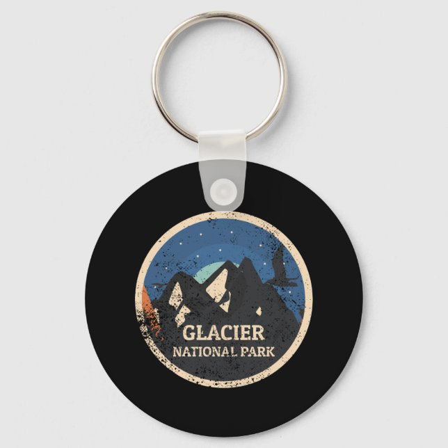 Glacier National Park Key Ring (Front)