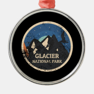 Glacier National Park Metal Tree Decoration
