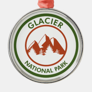 Glacier National Park Metal Tree Decoration