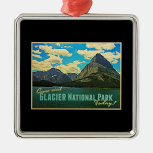Glacier National Park Metal Tree Decoration
