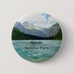 Glacier National Park Montana 6 Cm Round Badge