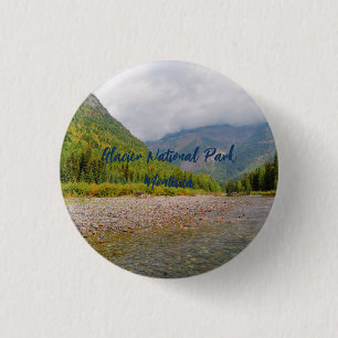 Glacier National Park Montana customisable 3 Cm Round Badge