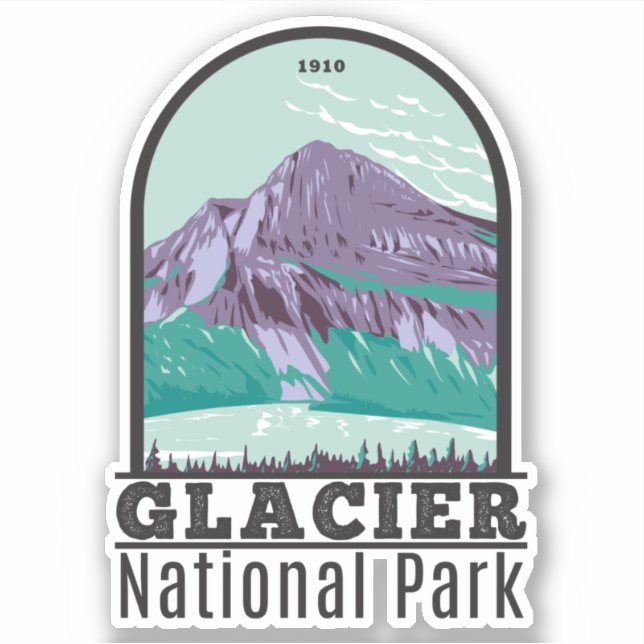 Glacier National Park Montana Hiddlen Lake (Front)