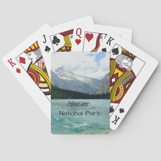 Glacier National Park Montana Playing Cards (Back)