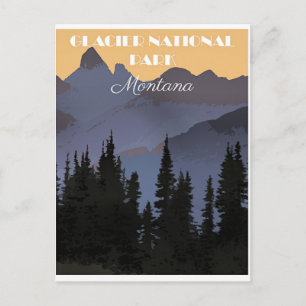 Glacier National Park, Montana, Postcard