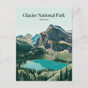 Glacier National Park Montana Postcard