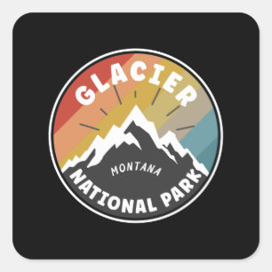 Glacier National Park Montana Square Sticker