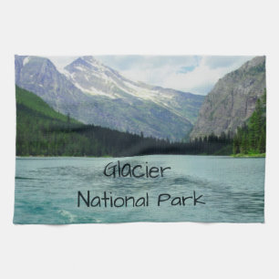 Glacier National Park Montana Tea Towel