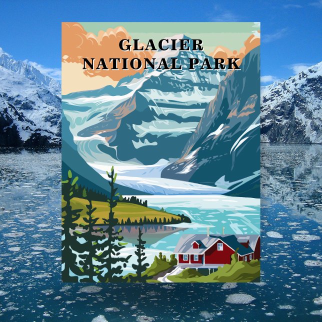 Glacier National Park, Montana Travel Postcard (Glacier National Park, Montana Travel Postcard)