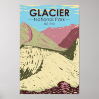 Glacier National Park Montana Triple Divide Peak