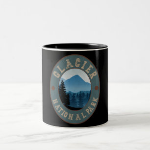 Glacier National Park Montana Usa Mountains Gifts Two-Tone Coffee Mug