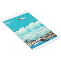 Glacier National Park, Montana vintage poster