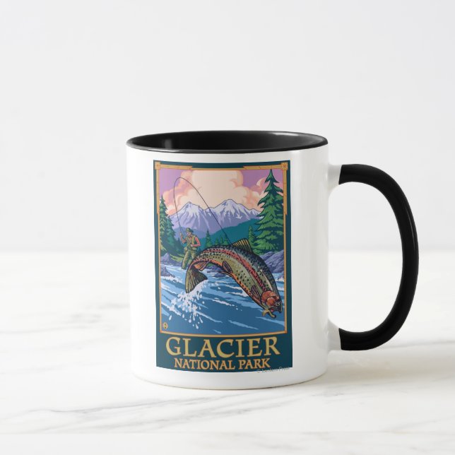 Glacier National Park, MontanaFly Fisherman # Mug (Right)