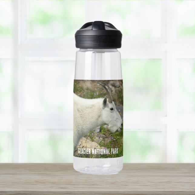 Glacier National Park Mountain Goat Photo Water Bottle (Creator Uploaded)