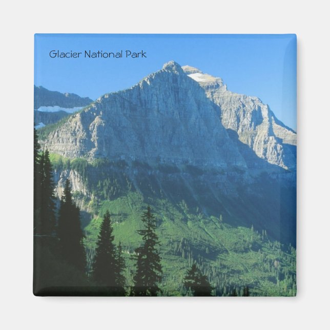 Glacier National Park Mountain Magnet (Front)