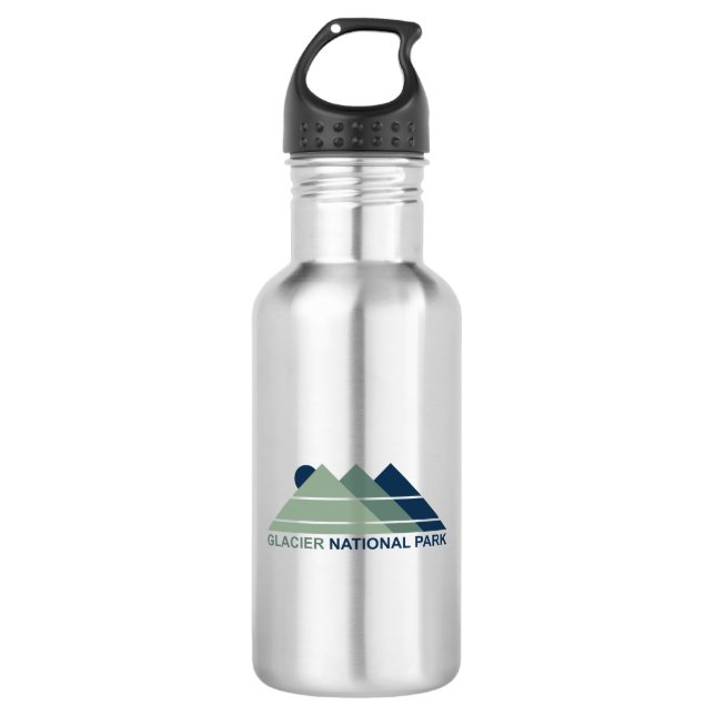 Glacier National Park Mountain Sun 532 Ml Water Bottle (Front)
