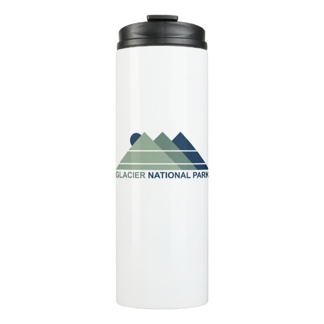 Glacier National Park Mountain Sun Thermal Tumbler (Front)