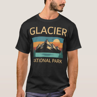 Glacier National Park Mountain Travel Nature T-Shirt