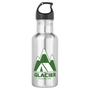 Glacier National Park Mountains Camping 532 Ml Water Bottle