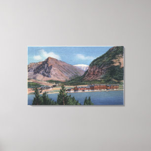 Glacier National Park, MT - Many Glacier Hotel Canvas Print
