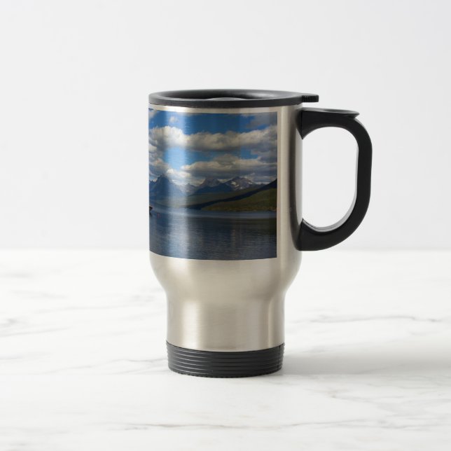 Glacier National Park photography. Travel Mug (Right)