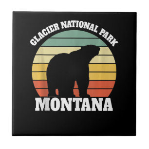 Glacier National Park Polar Bear Lover Tile