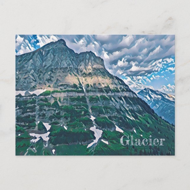Glacier National Park Postcard (Front)