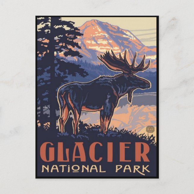 Glacier National Park Postcard (Front)