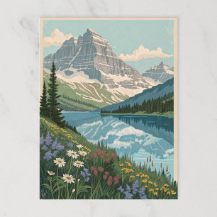 Glacier National Park Postcard