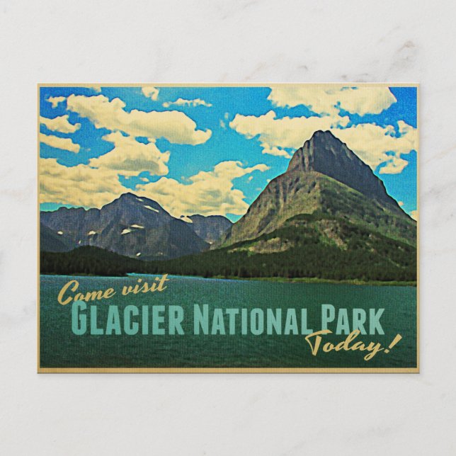 Glacier National Park Postcard (Front)