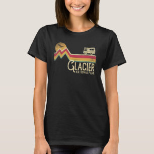 Glacier National Park Retro Style Mountain Vintage T-Shirt