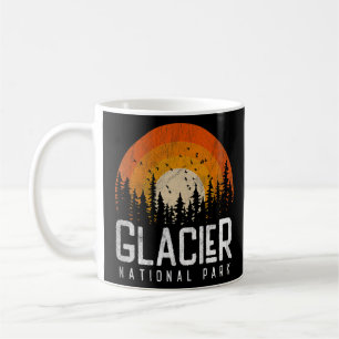 Glacier National Park  Retro Style Vintage 70s 80s Coffee Mug