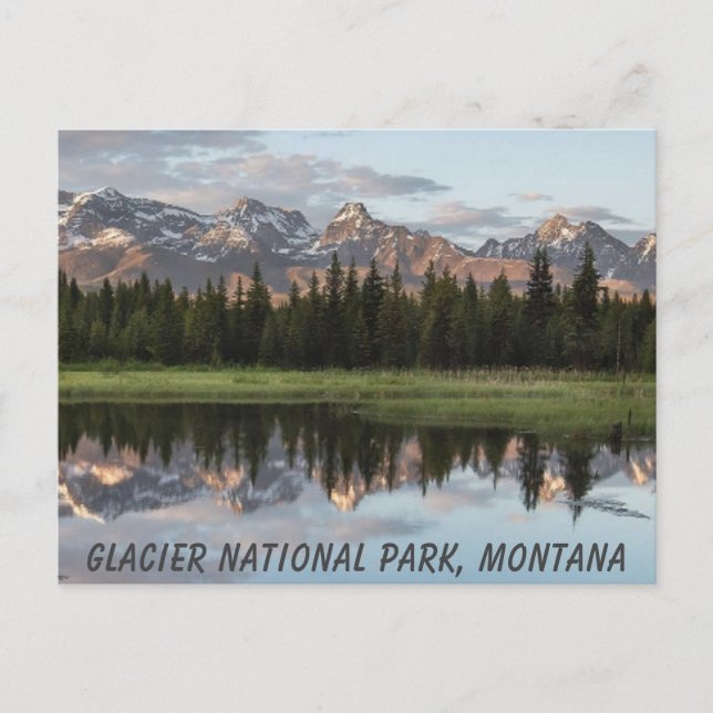 Glacier National Park Rocky Mountains Montana Postcard (Front)