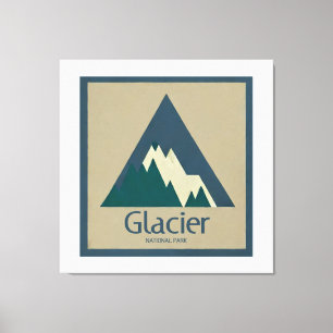 Glacier National Park Rustic Canvas Print