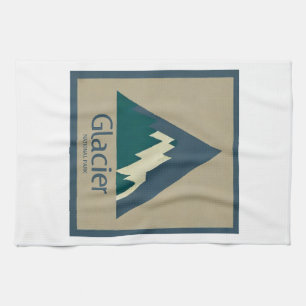 Glacier National Park Rustic Tea Towel