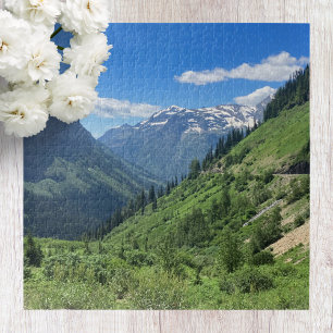 Glacier National Park Scenic Mountain Puzzle
