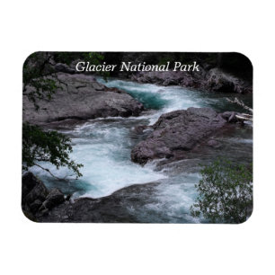 Glacier National Park Stream Photo Magnet