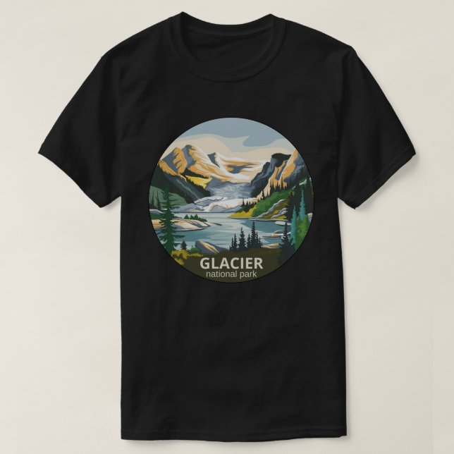 Glacier National Park T-Shirt (Design Front)