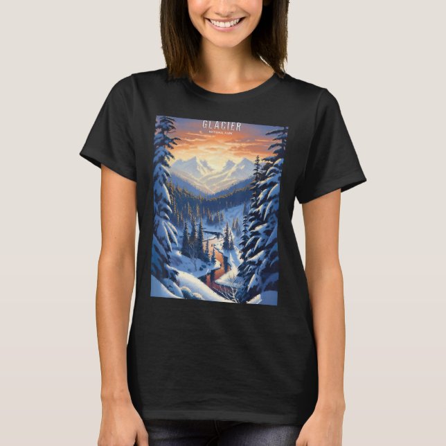 Glacier National Park T-Shirt (Front)