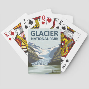 Glacier National Park Travel Art Playing Cards