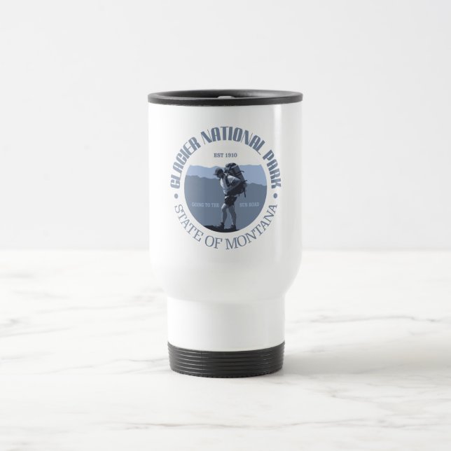 Glacier National Park Travel Mug (Center)