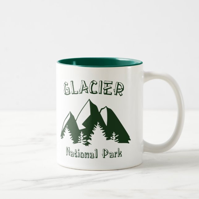 Glacier National Park Two-Tone Coffee Mug (Right)