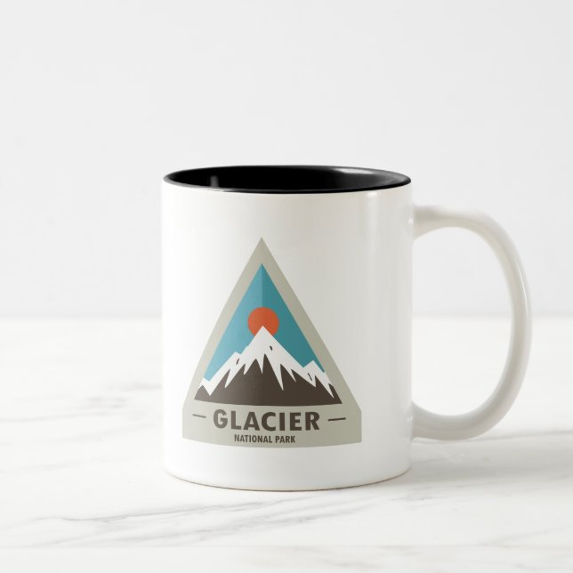Glacier National Park Two-Tone Coffee Mug (Right)