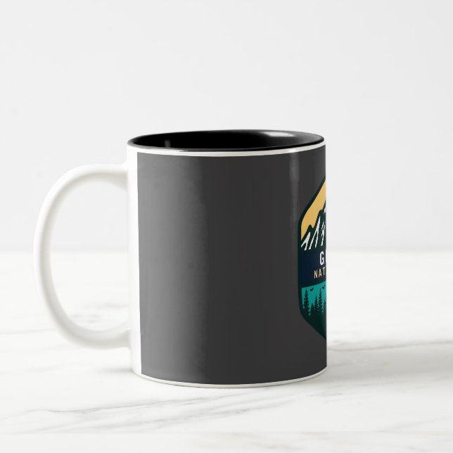 Glacier national park  Two-Tone coffee mug (Left)