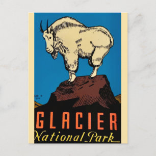 Glacier National Park Vintage Postcard