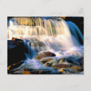Glacier National Park Waterfalls Postcard